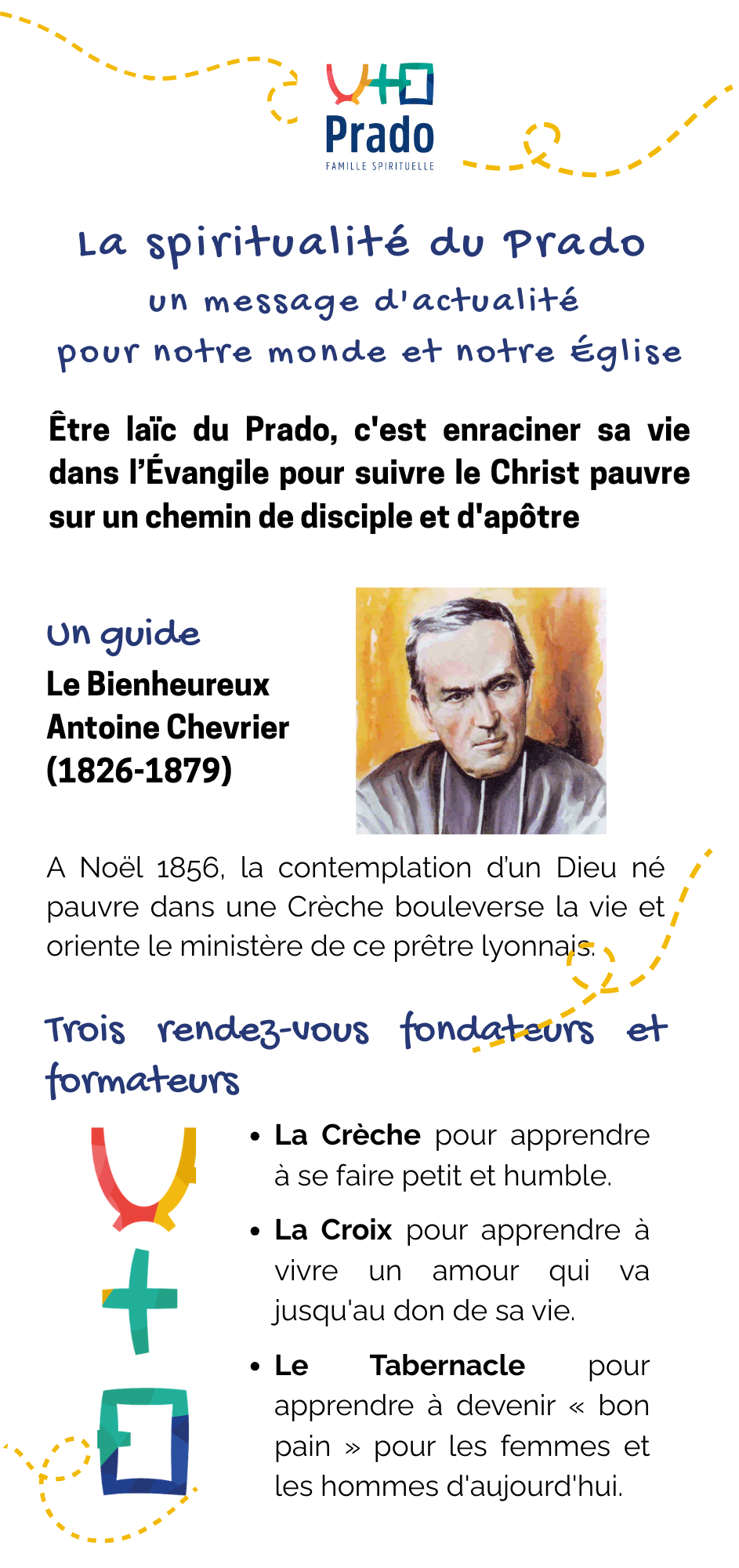 Recto du marque-page des Laïcs du Prado 2026